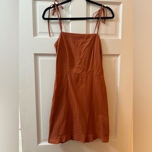 Abercrombie rust colored cotton summer dress